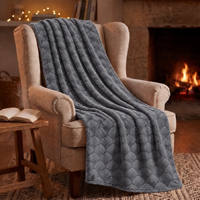 BBK deka z mikrovlákna Shells šedá 150x200