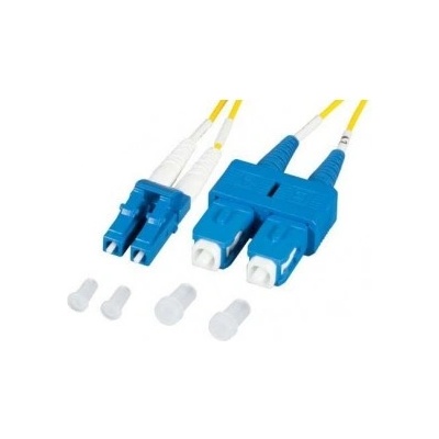 LC-UPC-SC-UPC армирана дуплексна пач корда, сингълмод OS2, 3 мм. , Conneu (10 м) (CNFJ-LCSCOS2DARMBLUE3mm-10)