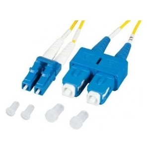 Conneu LC-UPC-SC-UPC армирана дуплексна пач корда, сингълмод OS2, 3 мм. , Conneu (10 м) (CNFJ-LCSCOS2DARMBLUE3mm-10)