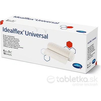 Idealflex universal obväz univerzálny trvalo elastický, 6 cm x 5 m, 1x10 ks