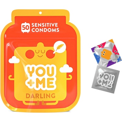YOU ME Darling kondómy s extra tenkou stenou 50 ks