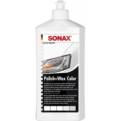 Sonax Polish & Wax Color NANO PRO bílá 500 ml