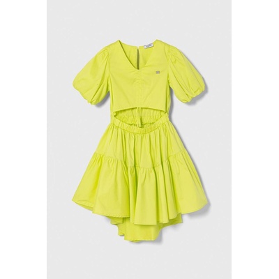 Pinko Up Детска рокля Pinko Up в зелено къса разкроена (S4PIJGDR173)