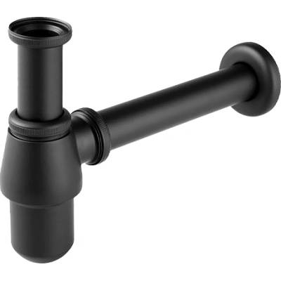 FERRO СИФОН БУТИЛКОВ ferro s30-bl 1 1/4" ф32 УНИВЕРСАЛЕН БЕЗ ВИТЛО ЧЕРЕН (s30-bl)