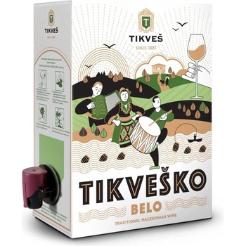 Тиквеш Tikvesko Belo - бяло вино 3L