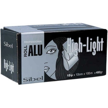 Sibel Melírovacia fólia 12 cm x 100m hrúbka 15mikro strieborná