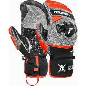Reusch Скиорски ръкавици Reusch Worldcup Warrior GS Mitten black/silver/fluo red