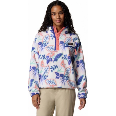 Columbia Helvetia II Printed Cropped Half Snap biela/modrá