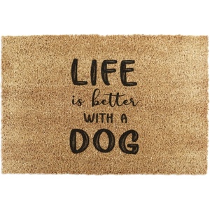 Artsy Mats Изтривалка от кокосови влакна 60x90 cm Life Is Better With a Dog - Artsy Doormats (9060-BETTERWITHADOG)