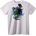 NOONEBRAND Тениска Череп Пламък и Змия - XL, White