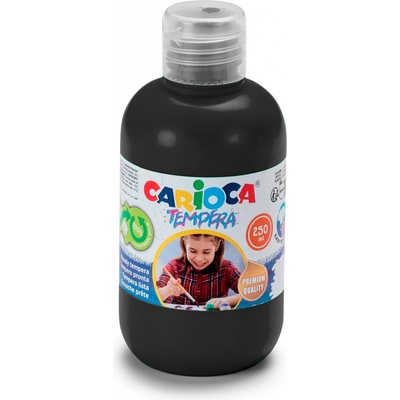 Carioca temperové barvy 250 ml černá