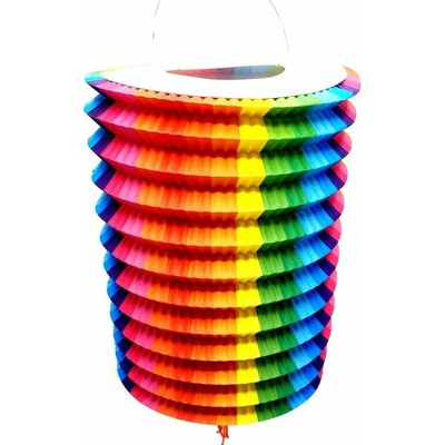 Lampion válec-barevný 16cm PK103-57