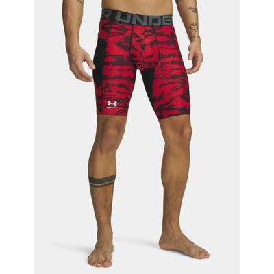 Under Armour UA HG Printed Lng Short červené