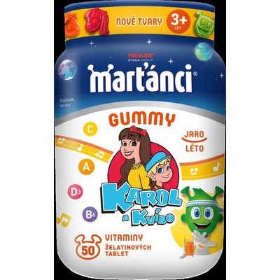 Walmark Marťánci Gummy Karol & Kvído jaro-léto 50 bonbónů