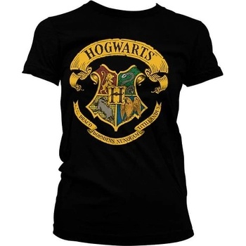 A.B. Dámské tričko Harry Potter Bradavický erb černé