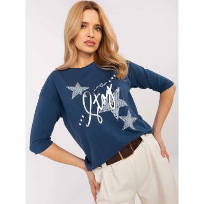 Blouse CLM-BZ-0016.84-dark blue modrá Calimera