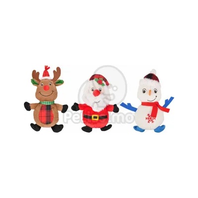 Flamingo коледна играчка за кучета - елени, Дядо Коледа, снежен човек 1 бр
