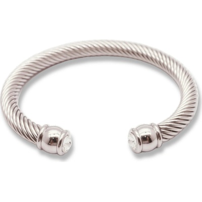 Bangles.cz náramek Twist Krystaly chirurgická ocel 550