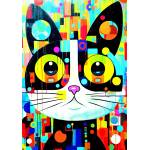 KS Games - Puzzle Abstract Cat - 300 piese