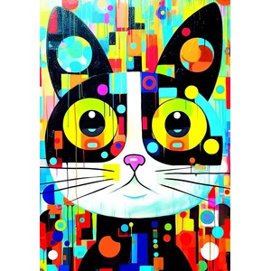 KS Games - Puzzle Abstract Cat - 300 piese