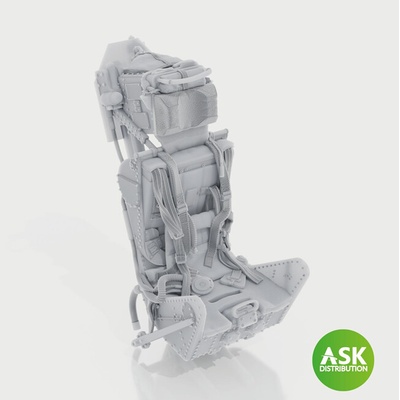 Airfix Art Scale Ejection Seat M.B Mk.2E with seat belts Recommended for Meteor F.8/FR9 1:72