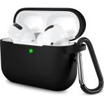Techsuit Калъф за AirPods Pro 1/2 - Силиконов Калъф - Черен