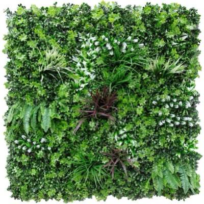 Umělý květinový panel Vegetatie leliegras bloem 100x100cm