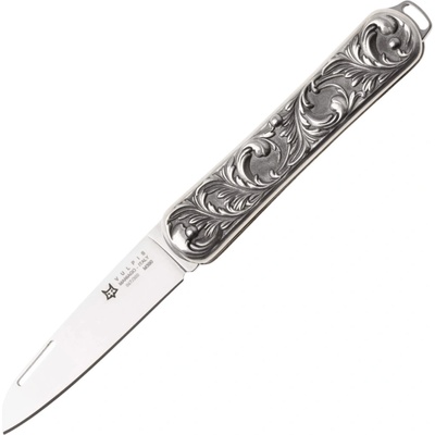 Fox Knives VULPIS, polished M390 steel, Silver handle, Limited Edition 300 pcs FX-VP130 AG