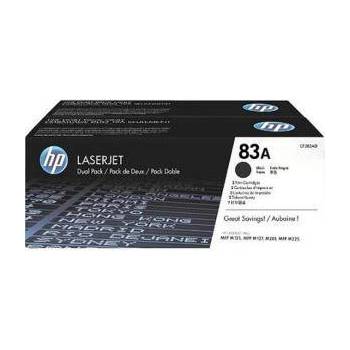 HP Тонер касети HP 83A 2-pack Black Original LaserJet Toner Cartridge, CF283AD