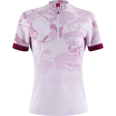 Löffler Дамска фланелка с къс ръкав за колоездене Löffler Women's Bike Shirt Half-Zip Illusion Cycling jersey - Orchid - размер 46 (EU) (156-2776-0216)