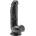 ToyJoy Dildo с вендуза и тестиси Obsidian (15 cm)