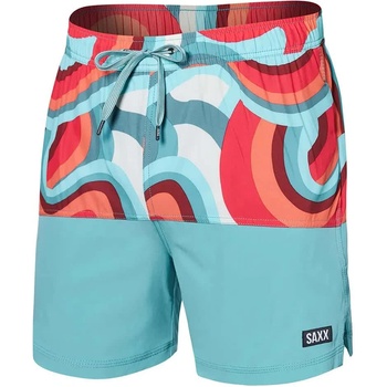 Saxx underwear Бански гащета SAXX Underwear Oh Buoy Colourblocked 2in1 swimming shorts - Multicolor (Giant Wave / Sea Foam)