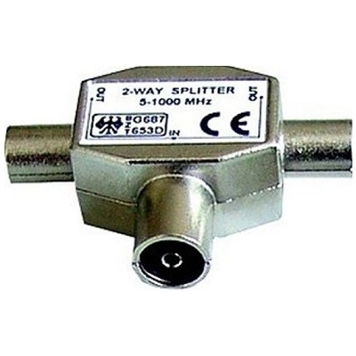LP anténny rozbočovač, hybridný, priamy IEC zásuvka, 2x zástrčka ZLA0363