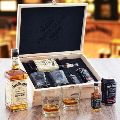 Dárková Sada Jack Daniel's Honey Contraband Víko s tištěným obrázkem a textem