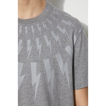 Neil Barrett Памучна тениска Neil Barrett Fairisle Thunderbolt Slim (MY70007S.Y524.756N)