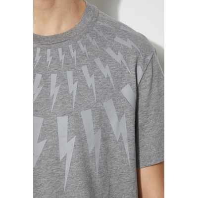 Neil Barrett Памучна тениска Neil Barrett Fairisle Thunderbolt Slim (MY70007S.Y524.756N)