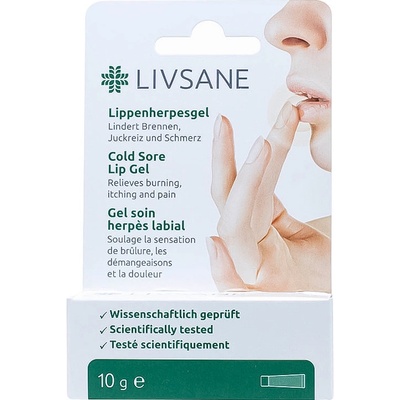 Livsane Gél na pery proti oparom 10 g