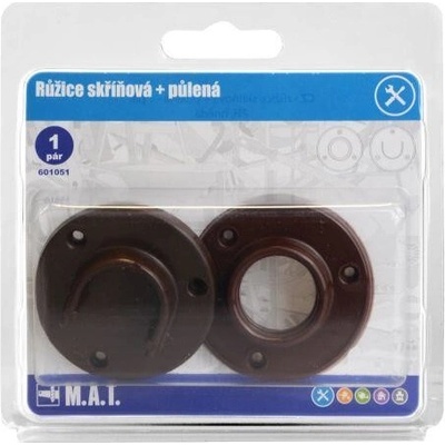 růžice skříňová + půlená plastová, HN (1pár)
