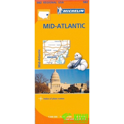 Midatlantic Allegheny Highlands - Michelin Regional Map 582