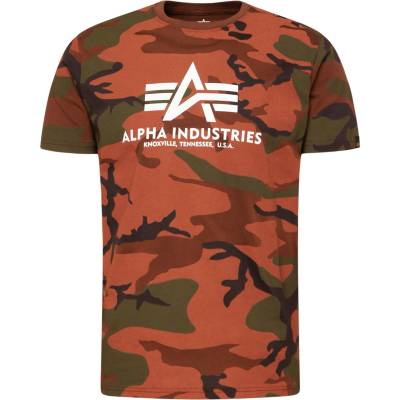 Alpha Industries Тениска кафяво, размер m