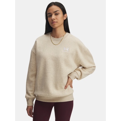 Under Armour UA Icon Fleece OS Hoodie-BRN Women's kaki krémová