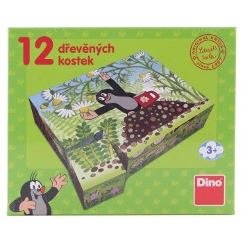Dino kostky Krtek a přátelé 12 kostek