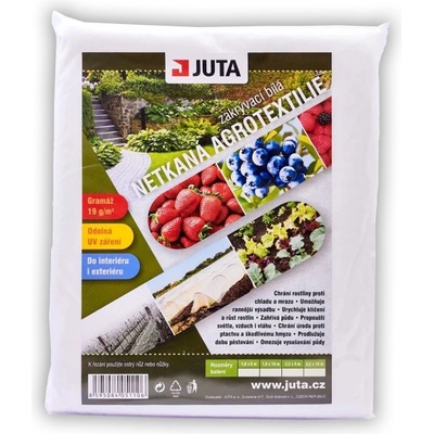 Juta Netkaná zakrývacia textília 3,2 x 10 m 19g/m² biela