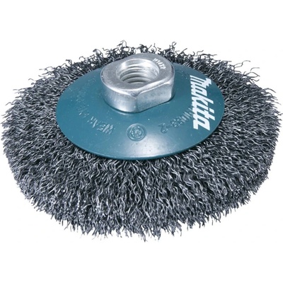 Makita D-39827 miskovitý kartáč z ocelového drátu,vlnitý drát 0,3mm,100mm