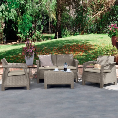 Keter Corfu Set cappuccino – Zboží Dáma