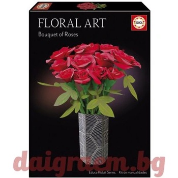 Educa 3D пъзел Educa 20139 - Флорално изкуство, Рози (EDU20139)