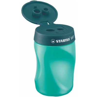 STABILO EASY - strúhadlo so zásobníkom pre ľavákov, petrolejové