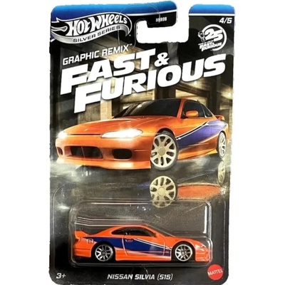 Mattel Hot Wheels Silver Series Fast and Furious Nissan Silvia S15