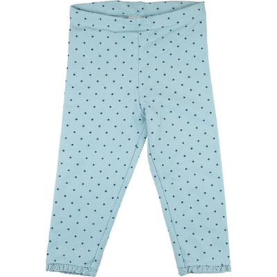 C&A Dívčí modro zelené legíny s tečkami