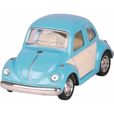 GOKI Volkswagen Chrobák klasik (1967) na spätné natiahnutie modrý